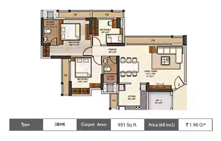 3 BHK 951